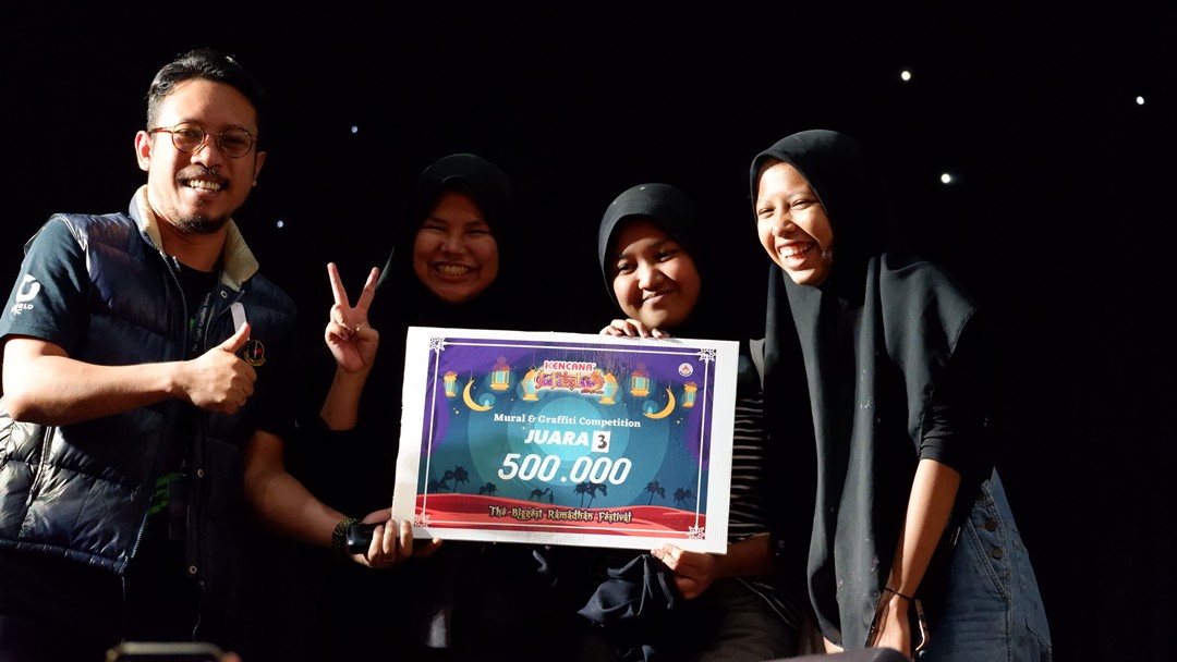 Juara 3 Mural KENCANA dukung J-Fest