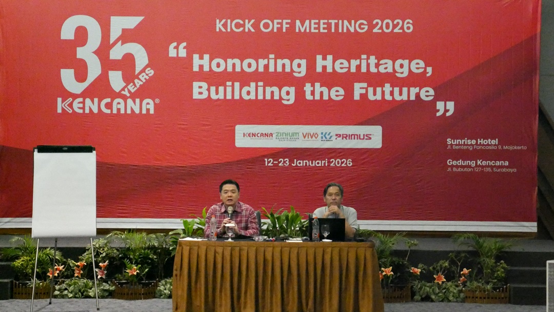Henry Setiawan, CEO KENCANA Group beri sambutan di Kick Off Meeting 2026