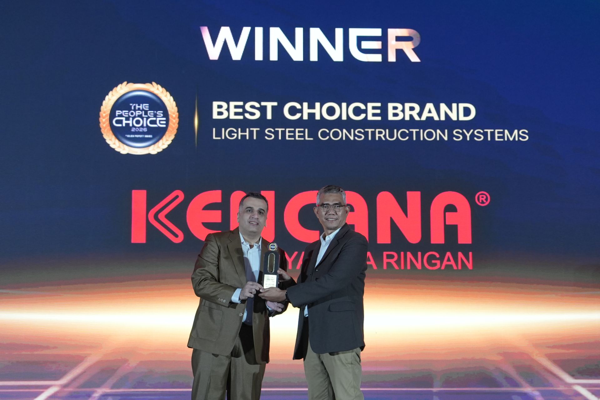 35 Tahun Menjaga Kepercayaan, KENCANA Raih “Best Choice Brand Light Steel Construction Systems”
